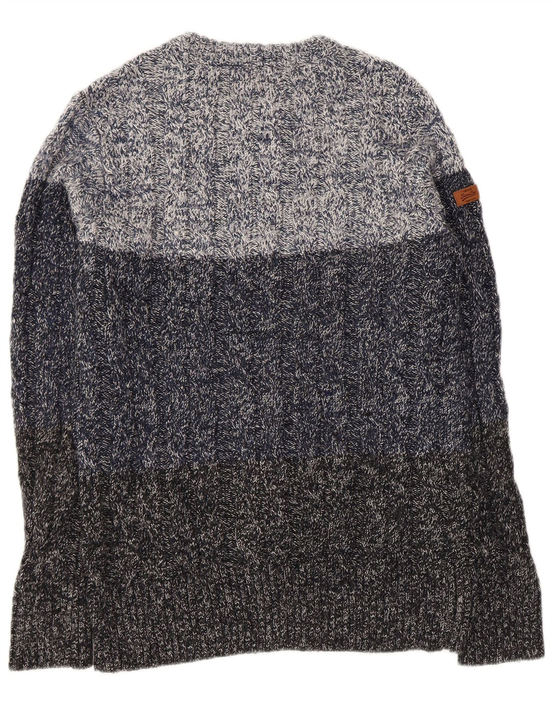 Superdry Ανδρικό πουλόβερ με λαιμόκαυστο με μεσαίο μπλε ακρυλικό