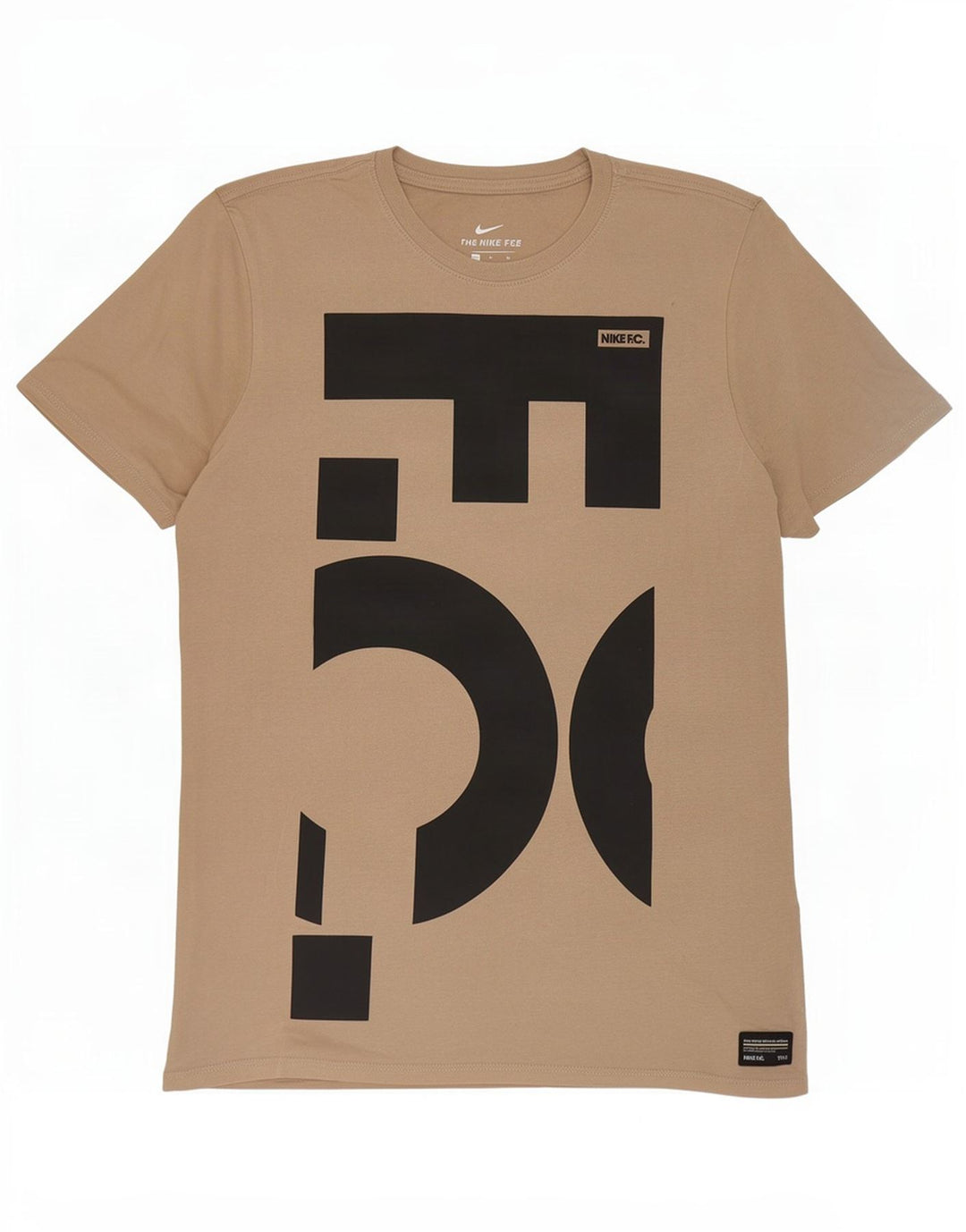 Ανδρικό T-shirt με γραφικό αθλητικό κόψιμο Nike, μεσαίο μπεζ