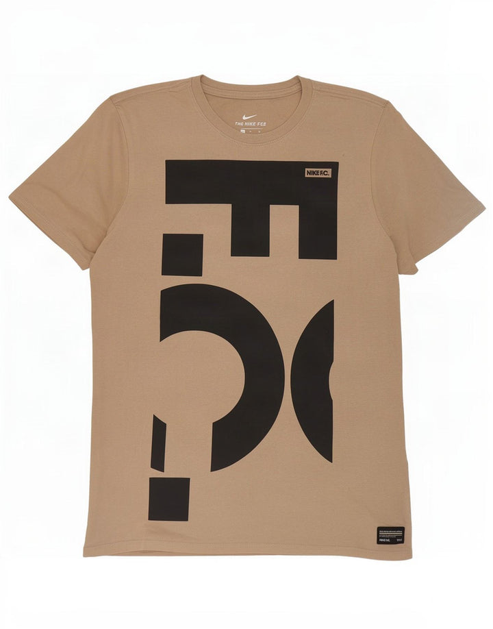 Ανδρικό T-shirt με γραφικό αθλητικό κόψιμο Nike, μεσαίο μπεζ