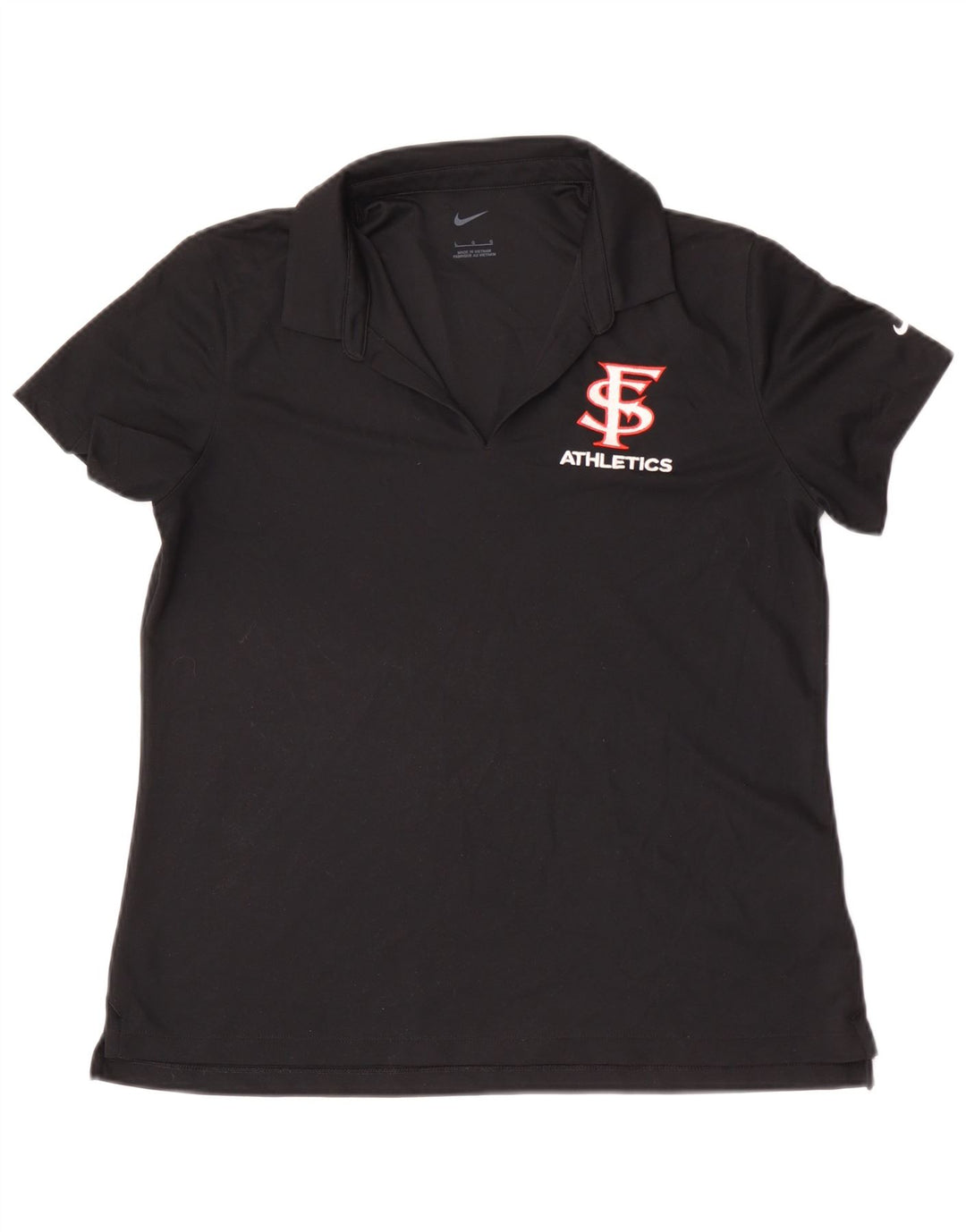 Γυναικείο μπλουζάκι Nike San Francisco Polo UK 14 Large μαύρο πολυεστέρα