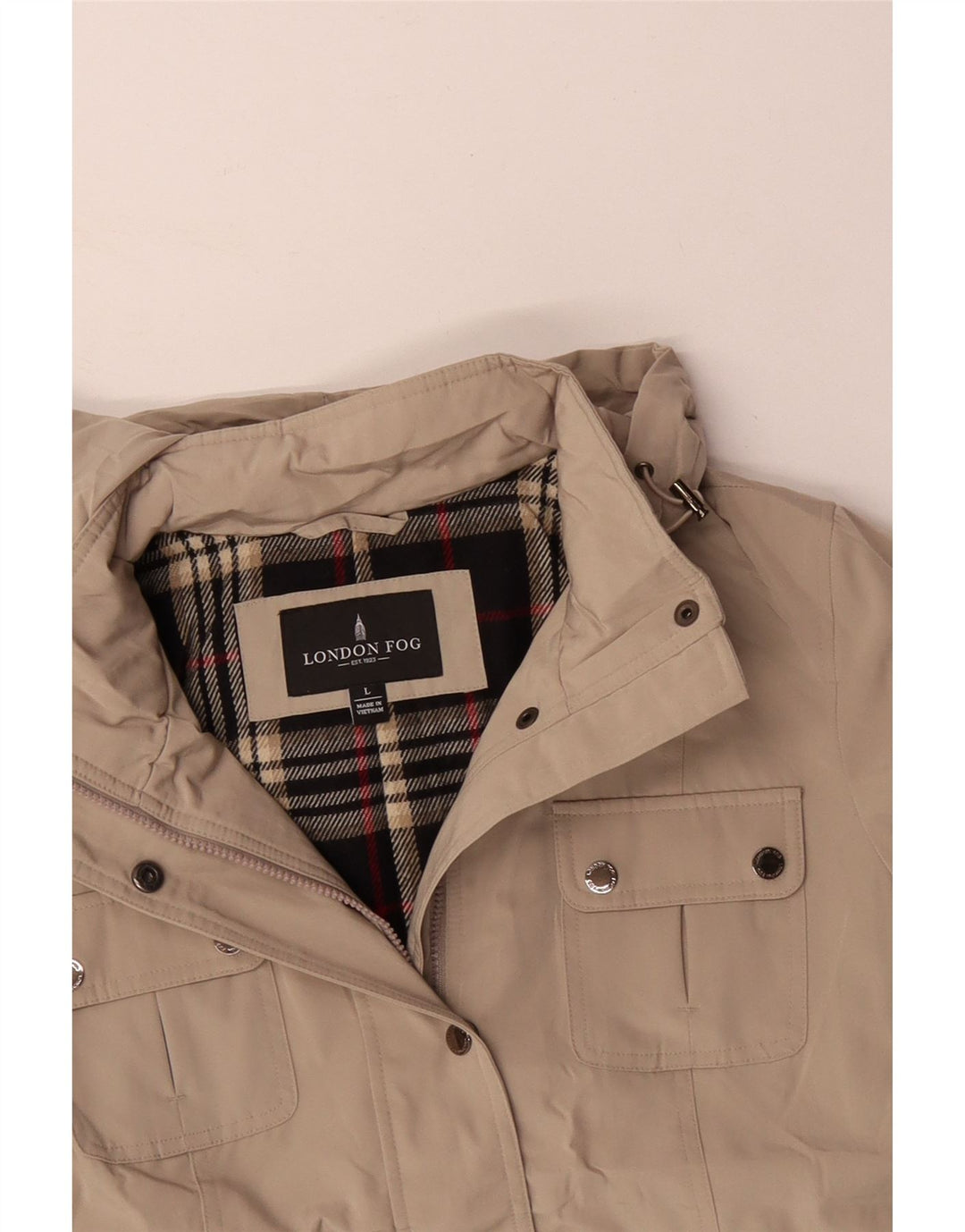 LONDON FOG Γυναικείο Utility Jacket UK 16 Large Beige Polyester