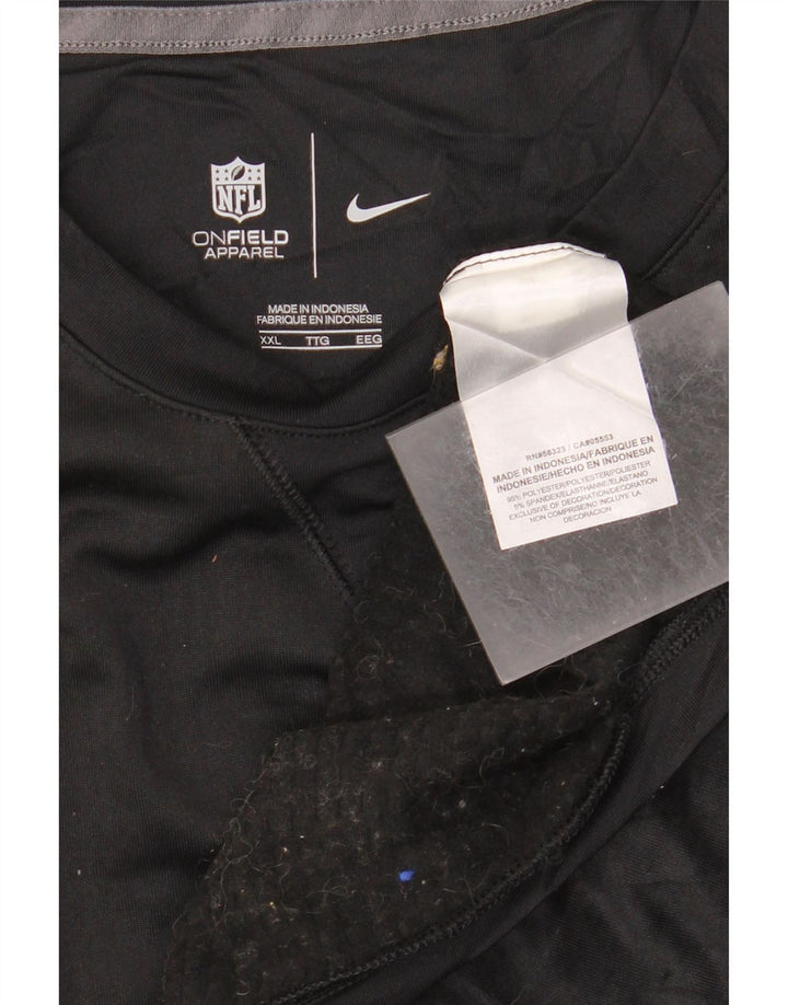 Γυναικείο τοπ Nike Graphic μακρυμάνικο UK 20 2XL μαύρο πολυεστέρα