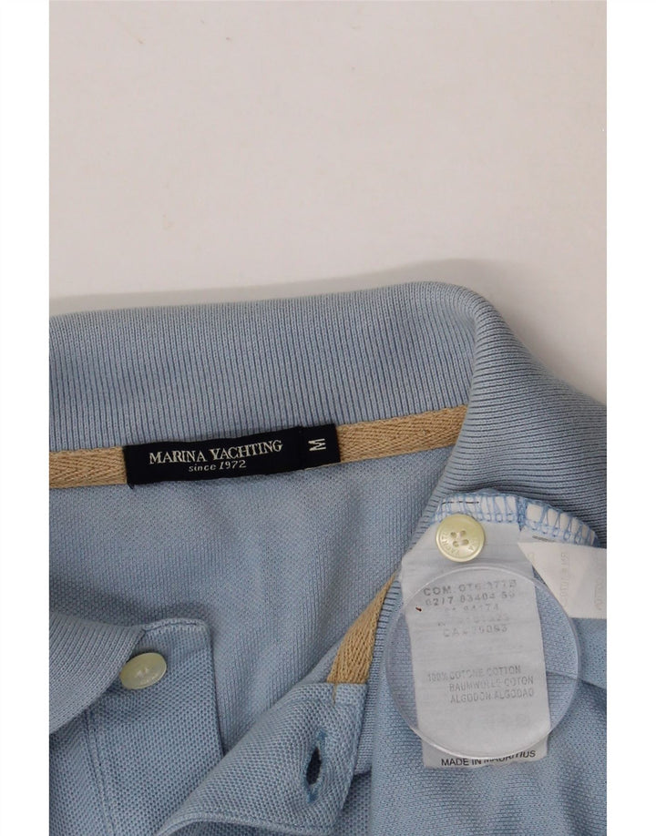 MARINA YACHTING Ανδρικό Πόλο Μπλουζάκι Μεσαίο Μπλε Βαμβακερό