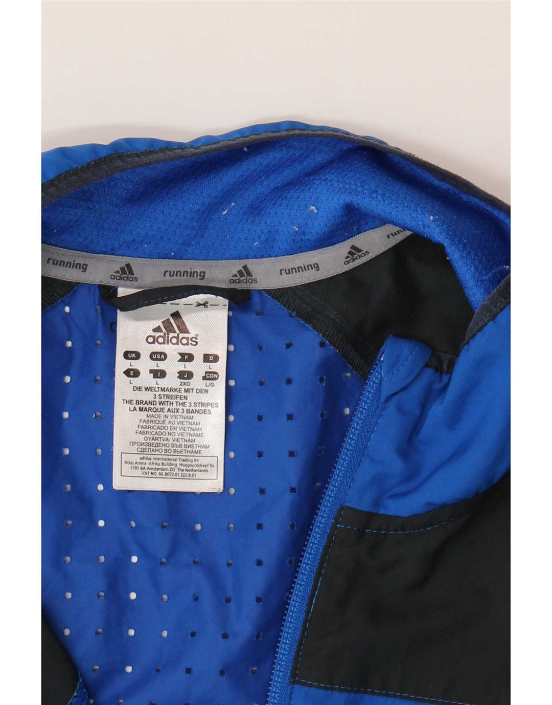 Ανδρική φόρμα Adidas Top Jacket Large Blue Colourblock Polyester