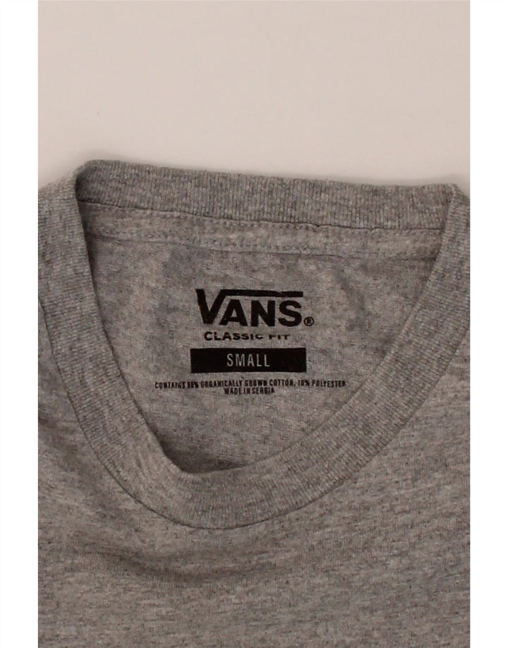 VANS Mens Classic Fit Graphic T-Shirt Top Small Grey Cotton Vintage Vans and Second-Hand Vans from Messina Hembry 