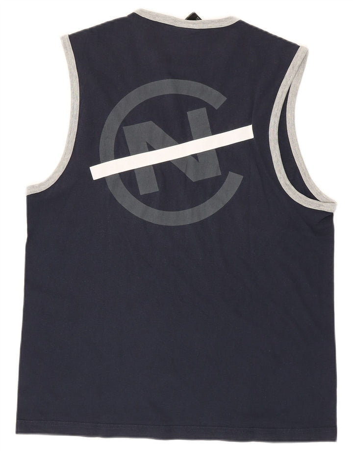 Ανδρικό γραφικό γιλέκο Nautica Μικρό Βαμβακερό Navy Blue