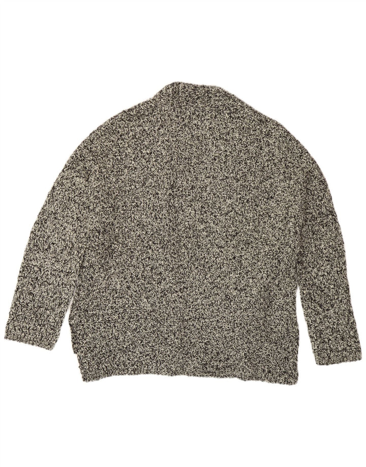 Massimo Dutti Γυναικείο ανοιχτό πουλόβερ ζακέτα UK 18 XL σε γκρι φλύκταινες