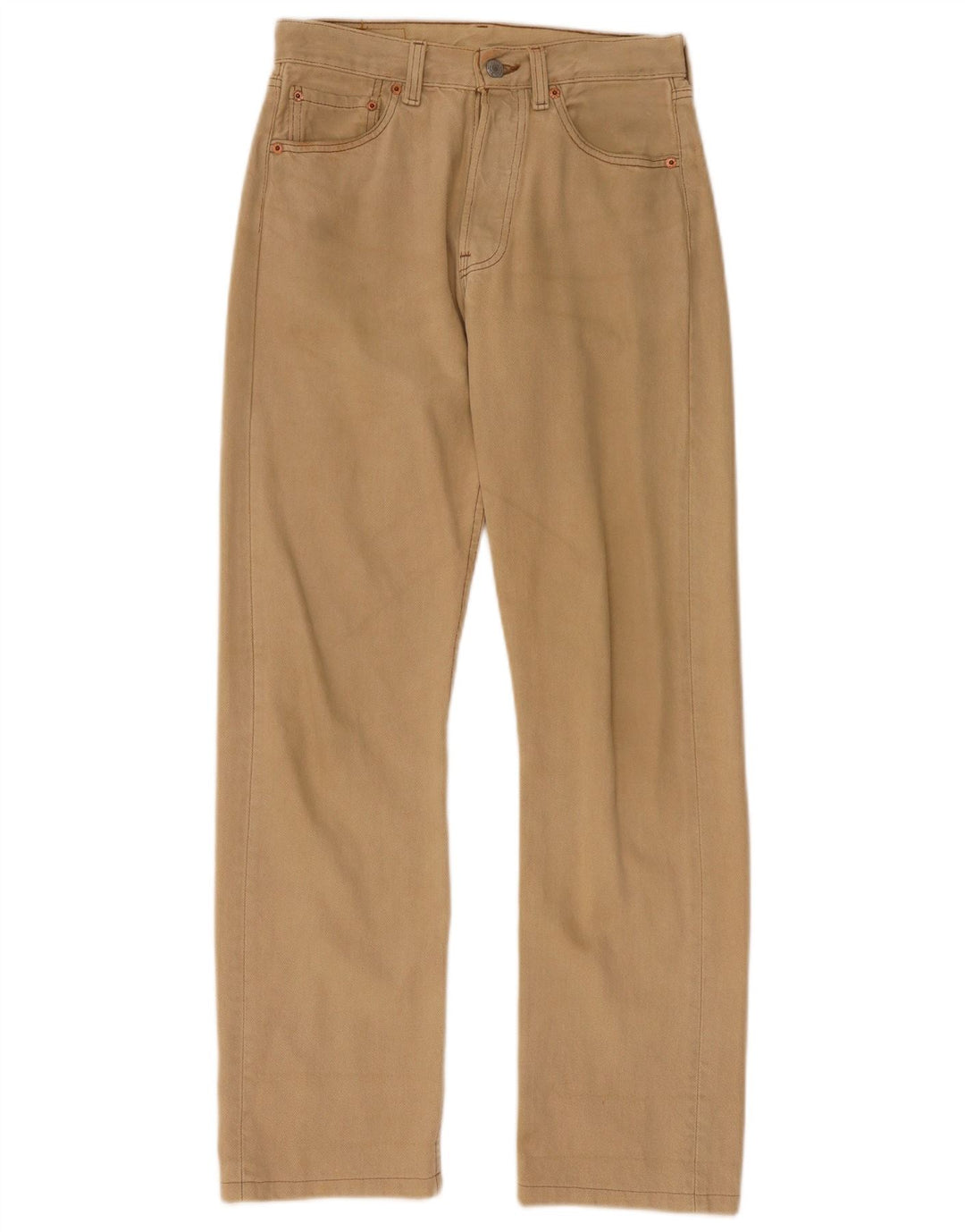 Levi's Mens 501 Straight Jeans W28 L30 Beige
