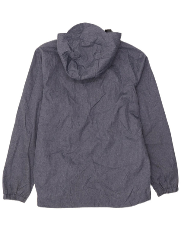 Lyle & Scott Ανδρικό μπουφάν βροχής με κουκούλα UK 38 Medium Blue Polyester