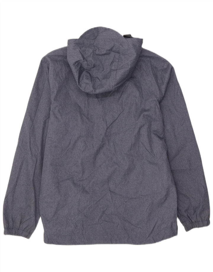 Lyle & Scott Ανδρικό μπουφάν βροχής με κουκούλα UK 38 Medium Blue Polyester