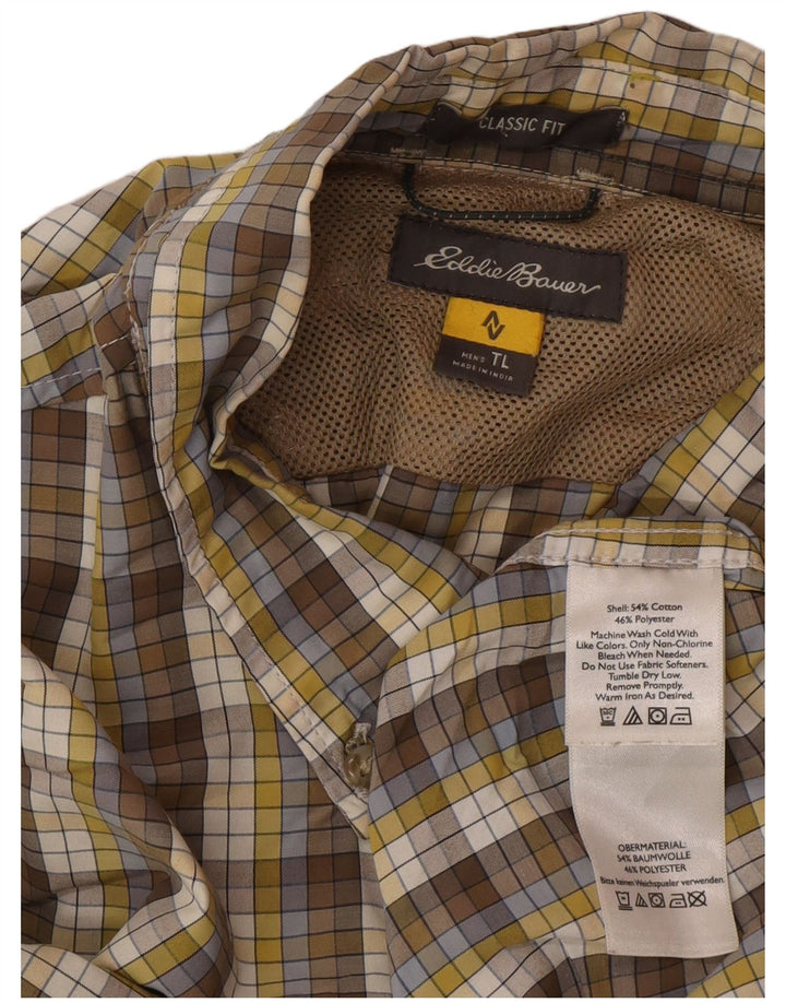 Eddie Bauer Ανδρικό Ψηλό Κλασικό Φανελένιο Πουκάμισο Μεγάλο Πολύχρωμο Καρό