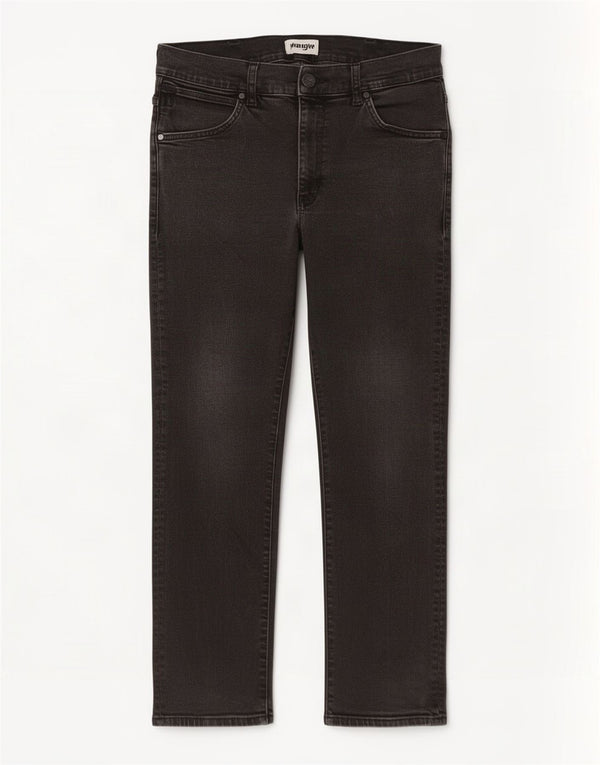 Ανδρικό τζιν Wrangler Larston Slim Tapered W34 L29 Μαύρο βαμβακερό