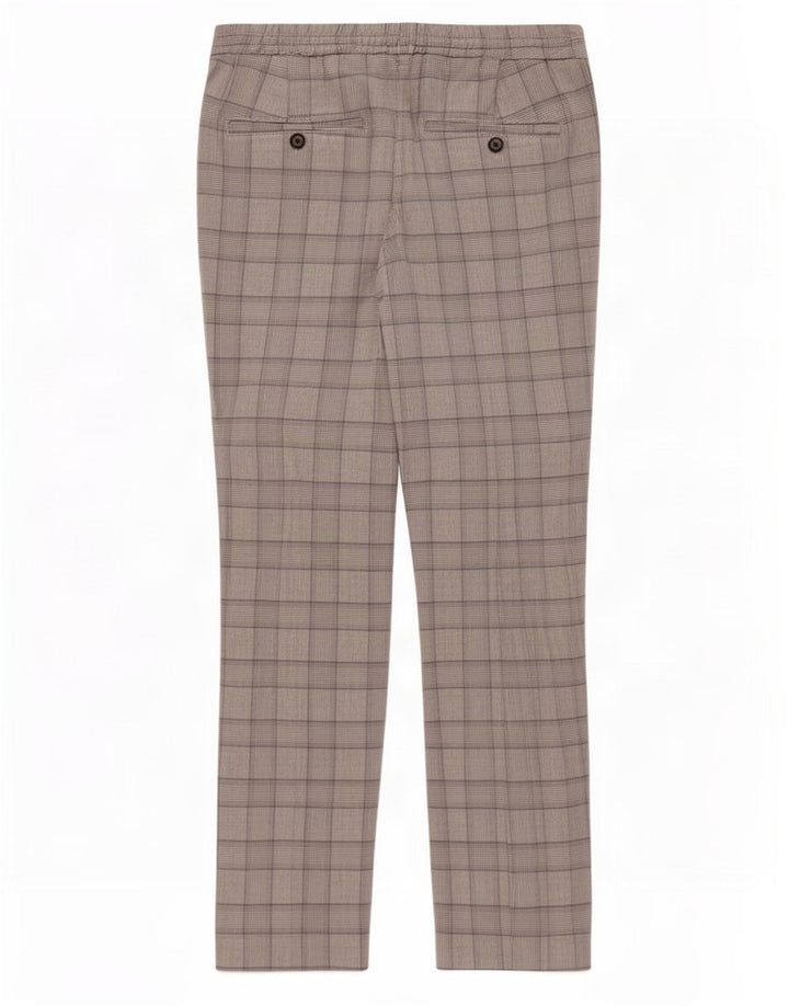 Zara Ανδρικό Slim Chino Παντελόνι Medium W31 L28 Grey Houndstooth