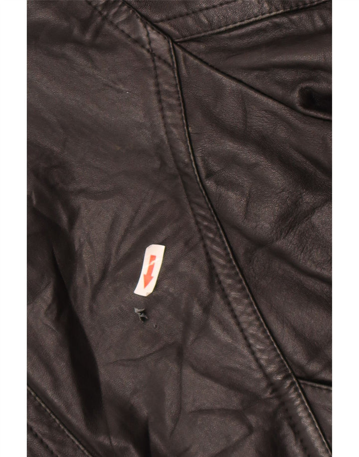 Vintage Ανδρικό Δερμάτινο Μπουφάν UK 42 XL Μαύρο Δερμάτινο