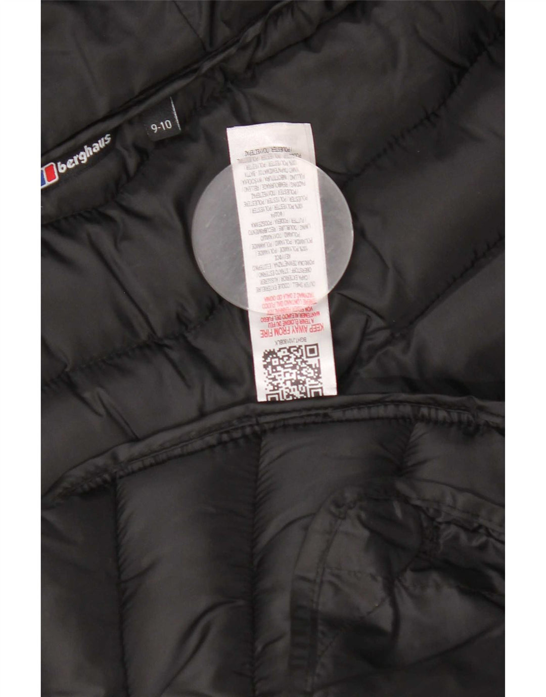 Μπουφάν Berghaus Girls Hooded Geded Jacket 9-10 Years Black Polyester