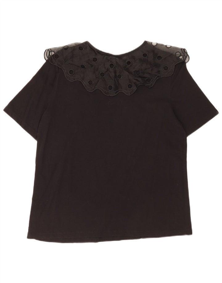 Zara Γυναικεία Μπλούζα Τοπ UK 10 Small Black