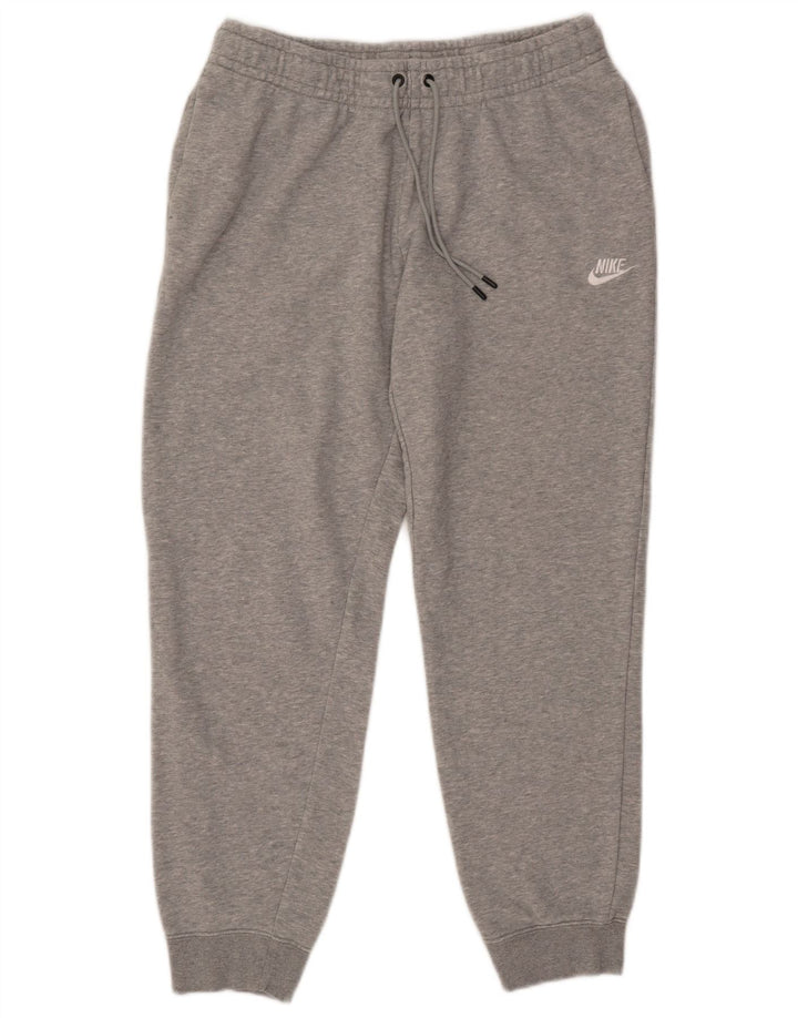 Γυναικεία αθλητική φόρμα NIKE Παντελόνι Joggers UK 14 Βαμβακερό μεσαίο γκρι
