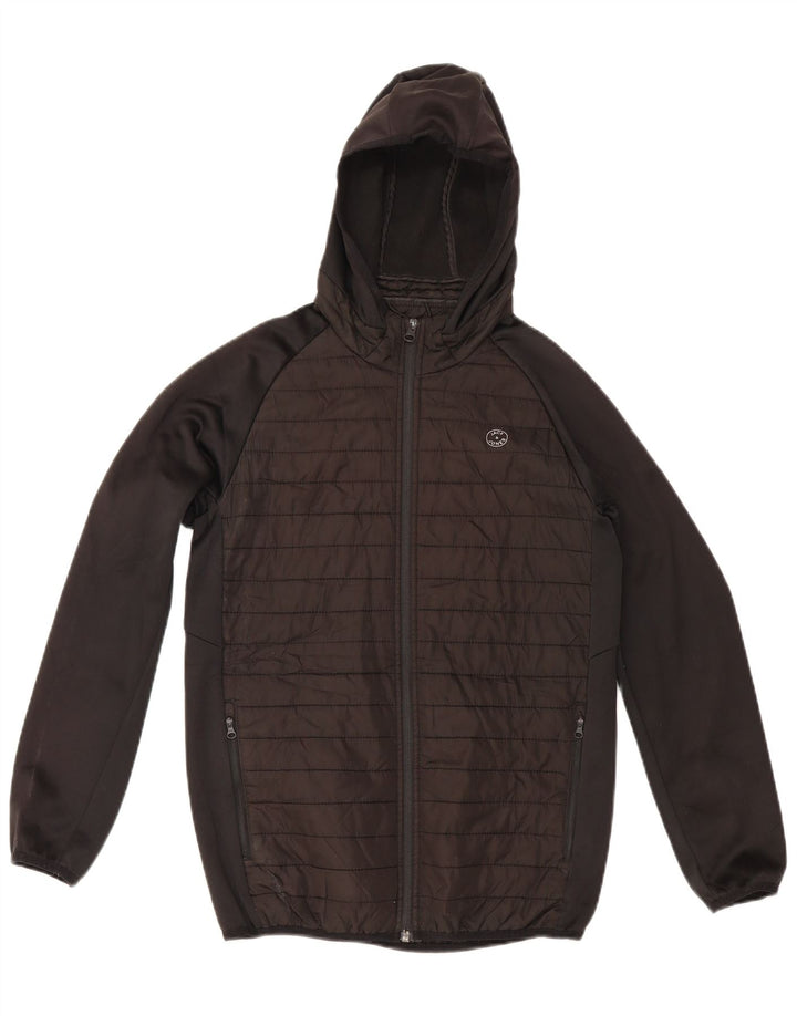 Jack & Jones Boys Hooded Bomber Jacket 13-14 Years Black
