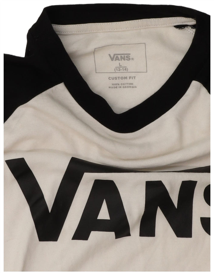 Vans Boys Graphic Top 3/4 Μανίκι 12-13 ετών Μεγάλο λευκό χρώμα