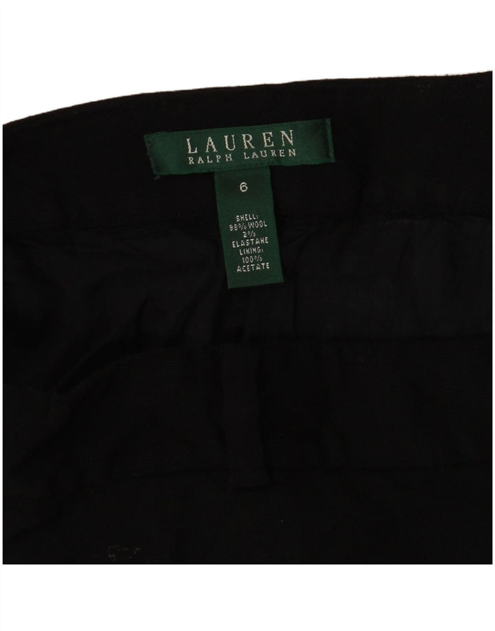 Γυναικεία φούστα Ralph Lauren σε γραμμή Α US 6 Medium W30 Μαύρο μαλλί