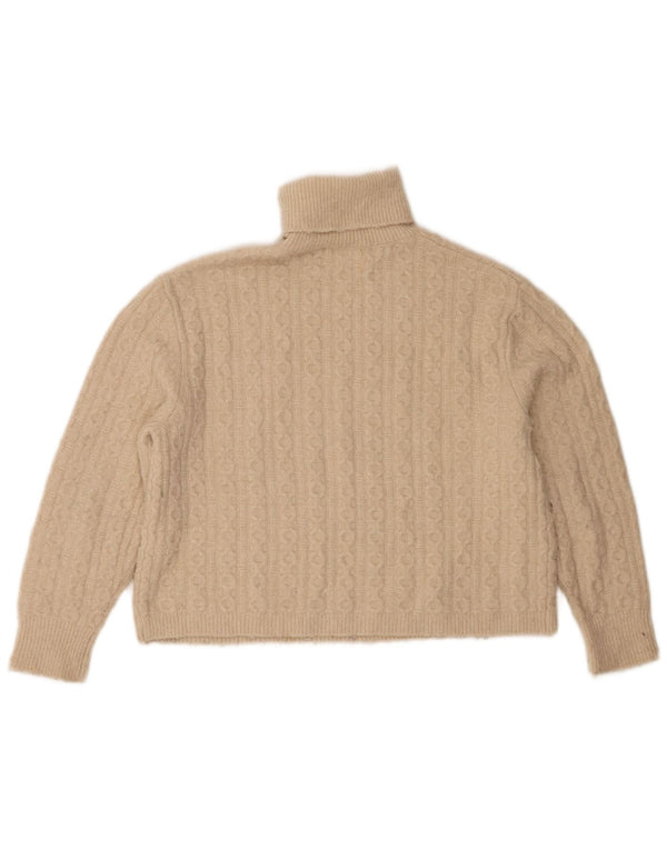 Zara Girls Roll Neck Jumper πουλόβερ 11-12 ετών Μπεζ πολυεστέρας