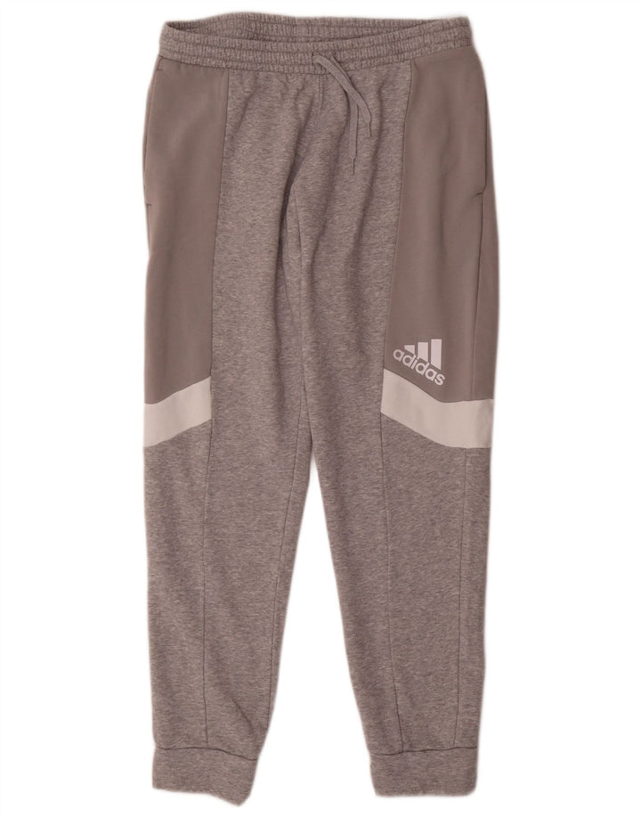 Ανδρική φόρμα ADIDAS Παντελόνι Joggers Μεγάλο Γκρι Βαμβακερό χρώμα