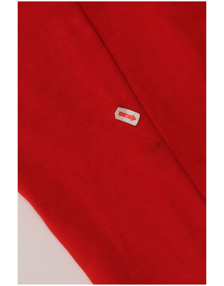 Ανδρικό πουλόβερ με κουκούλα με φερμουάρ Nike μεγάλο κόκκινο βαμβακερό