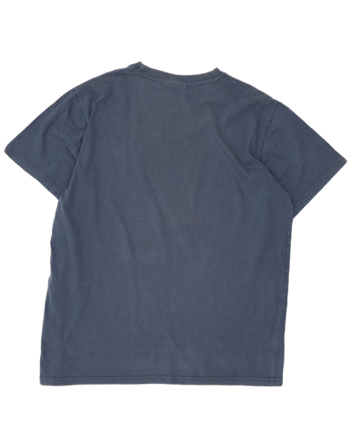 Μπλουζάκι Weird Fish Graphic T-Shirt Top μεγάλο μπλε βαμβακερό