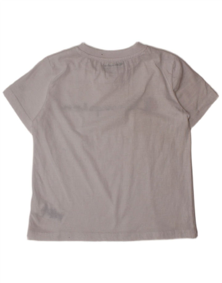 Γραφικό T-Shirt για αγόρι CHAMPION Top 4-5 ετών Λευκό βαμβακερό
