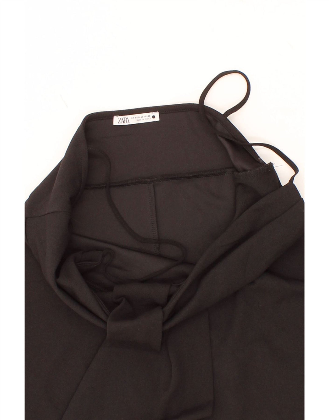 ZARA Womens Slip Dress UK 12 Medium Black Vintage Zara and Second-Hand Zara from Messina Hembry 