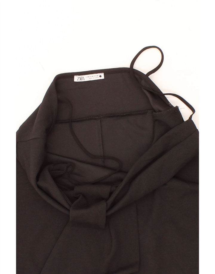 ZARA Womens Slip Dress UK 12 Medium Black Vintage Zara and Second-Hand Zara from Messina Hembry 
