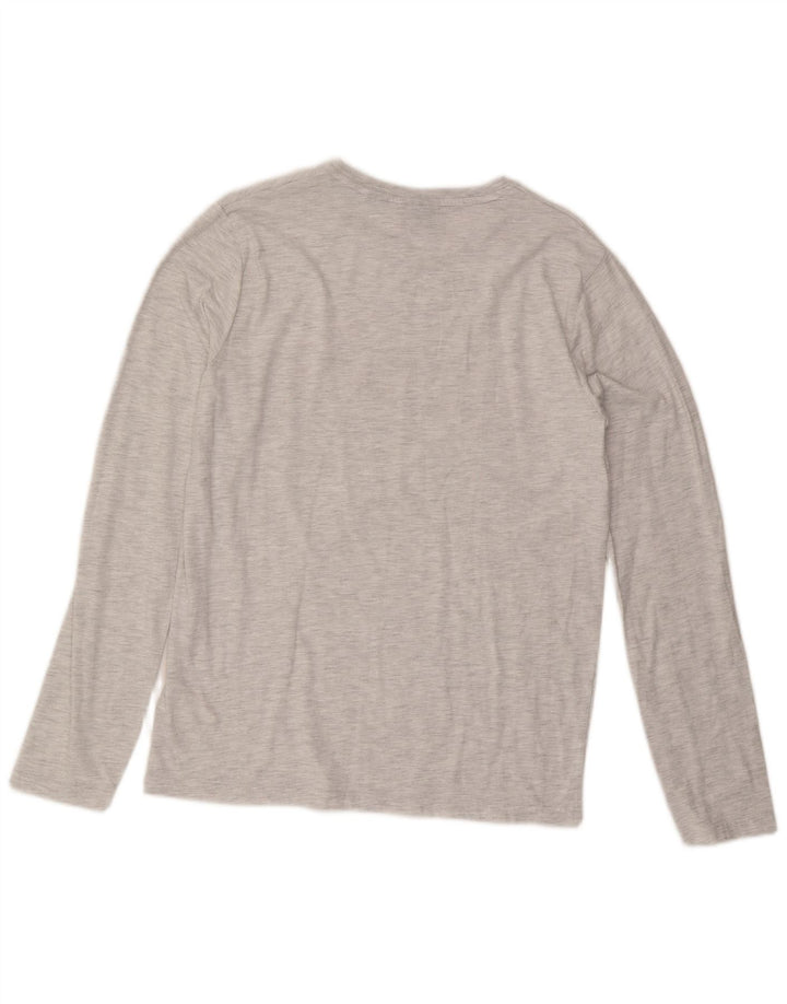 Superdry Ανδρικό γραφικό τοπ μακρυμάνικο μεγάλο γκρι βαμβακερό