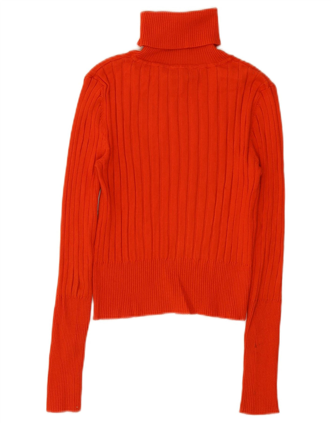 Zara Γυναικείο πουλόβερ με ρολό λαιμόκοψη UK 12 Medium Orange