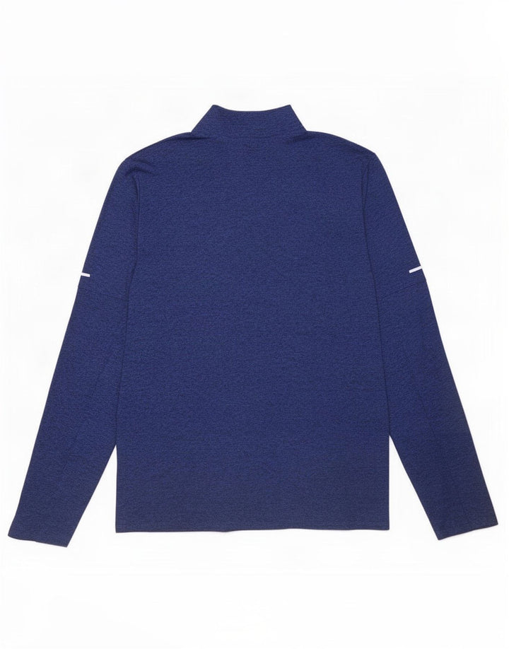 Ανδρική φόρμα Nike Dri Fit με φερμουάρ πουλόβερ πουλόβερ στο επάνω μέρος, με μπλε φλύκταινες