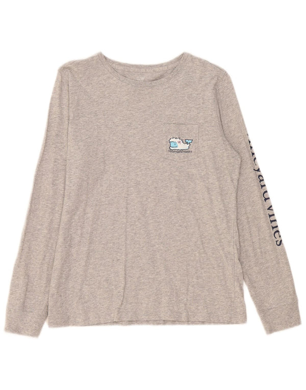Vineyard Vines Γυναικείο γραφικό μακρυμάνικο UK 10 Small Grey Flecked