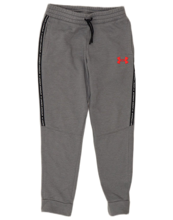 UNDER ARMOR Girls Graphic αθλητική φόρμα παντελόνι Joggers 7-8 ετών Small Grey