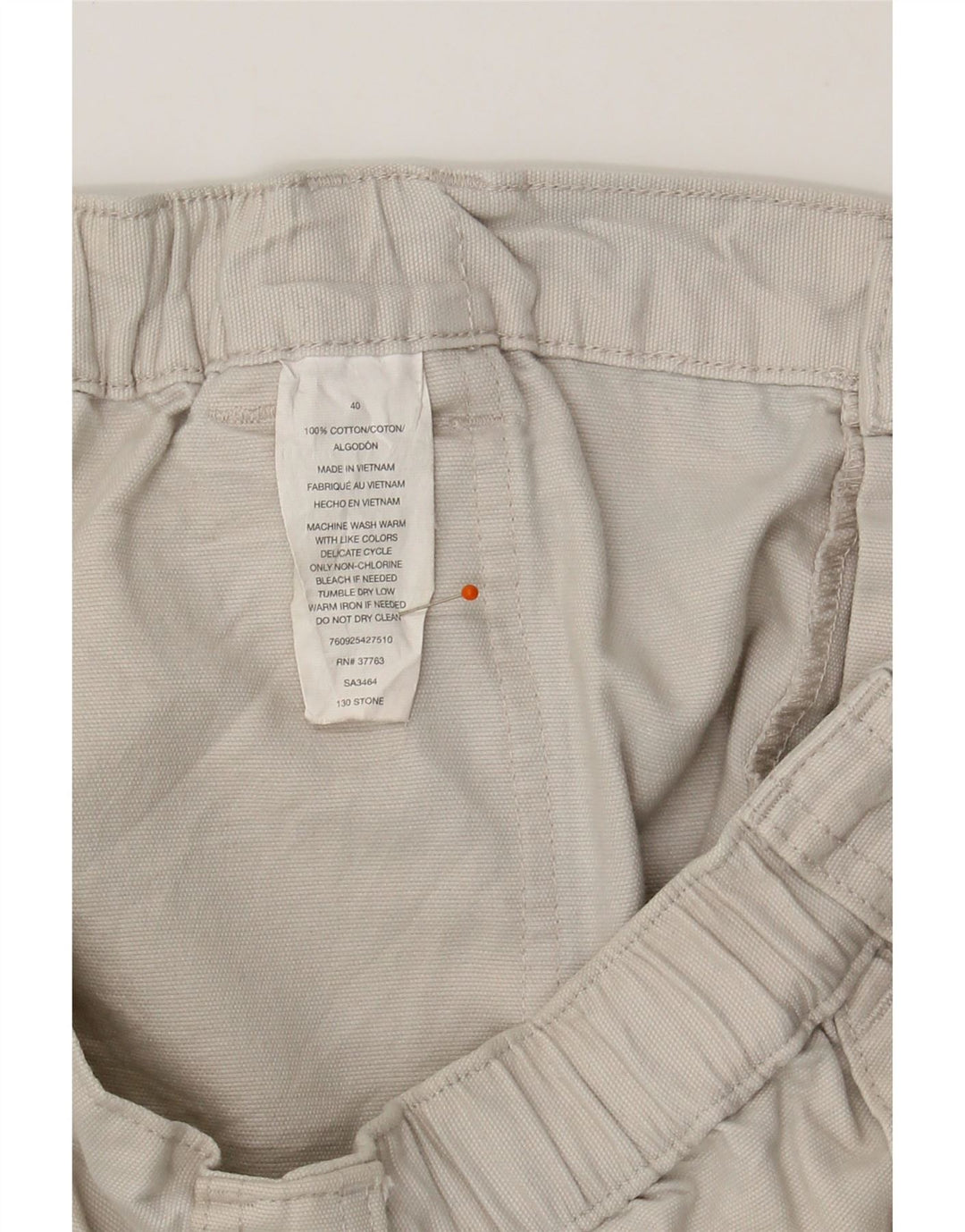 SAVANE Mens Cargo Shorts W40 XL Off White Cotton Vintage Savane and Second-Hand Savane from Messina Hembry 