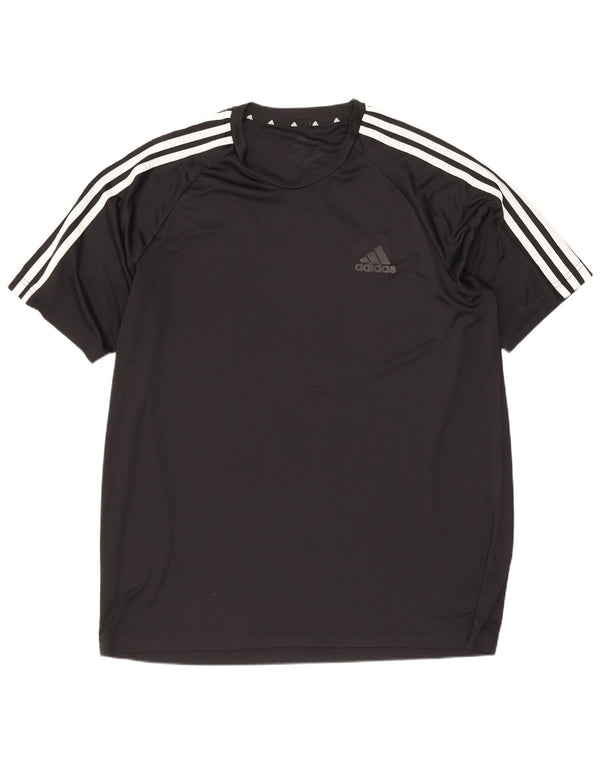 Ανδρικό T-Shirt Adidas Top Large Μαύρο Πολυεστερικό Sports
