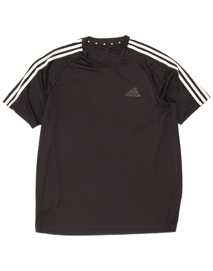 Ανδρικό T-Shirt Adidas Top Large Μαύρο Πολυεστερικό Sports