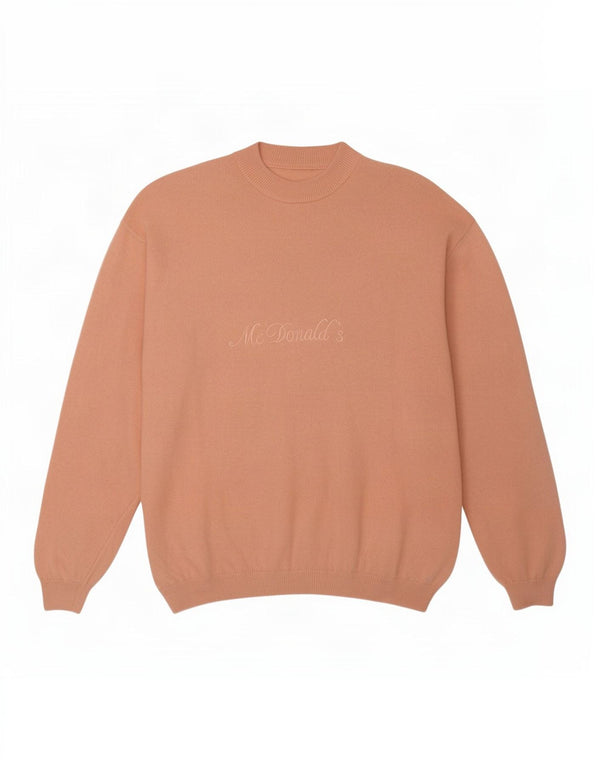 Vintage γυναικείο πουλόβερ με λαιμόκοψη UK 12 Medium Pink Wool