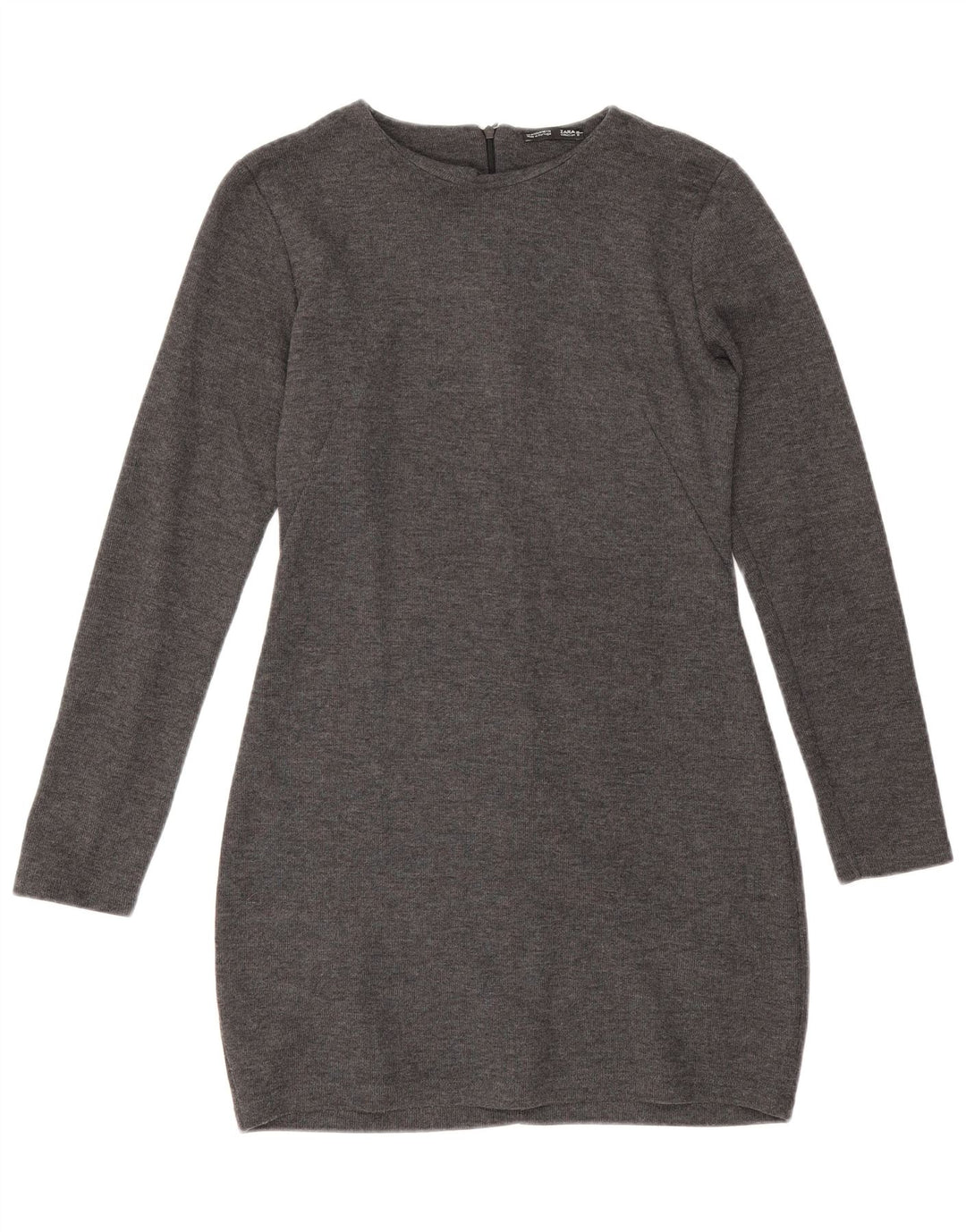 Γυναικείο μακρυμάνικο φόρεμα Zara UK 12 Medium Grey