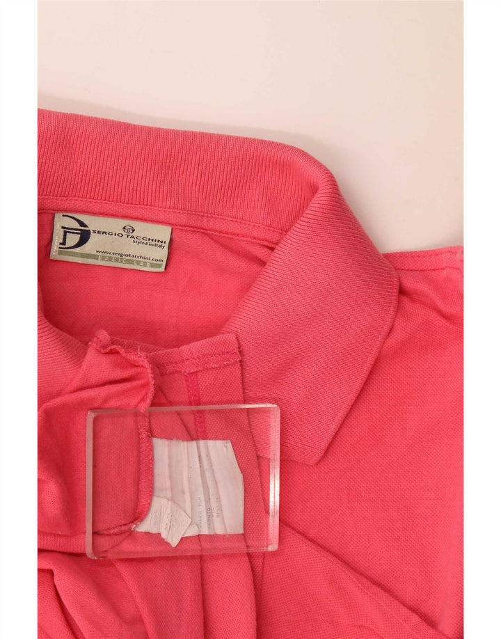 Sergio Tacchini Ανδρικό Πόλο Μπλουζάκι μεγάλο ροζ