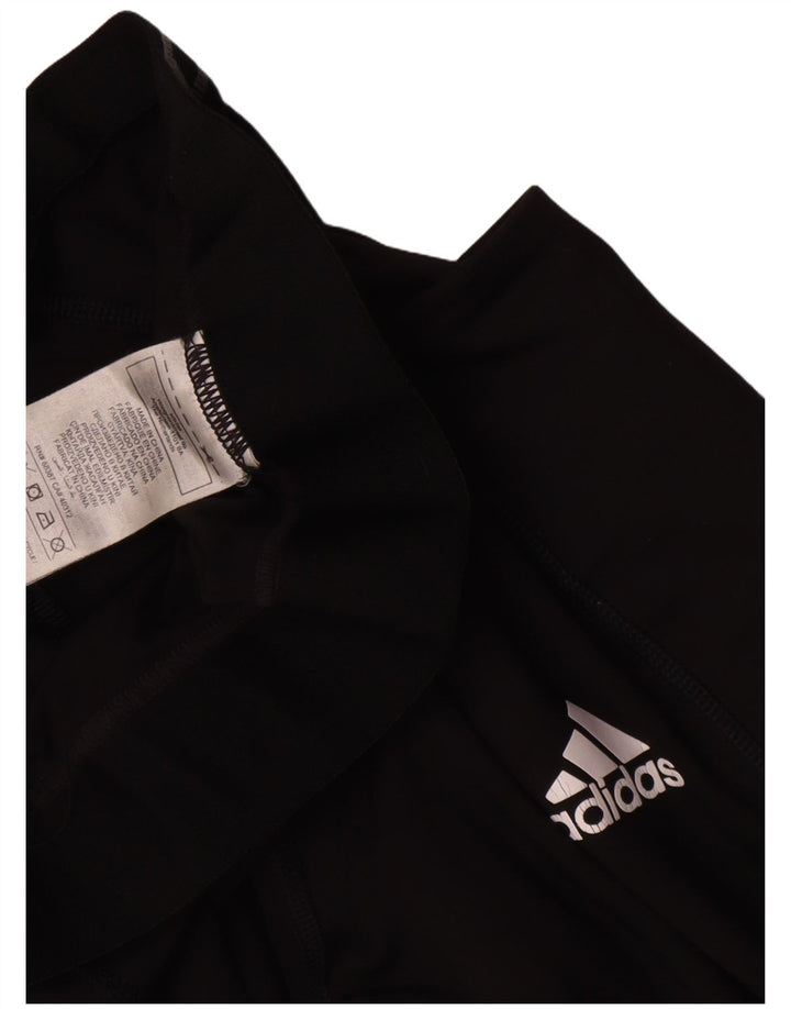 Adidas Γυναικεία γραφικά κολάν UK 8 Small Black Polyester