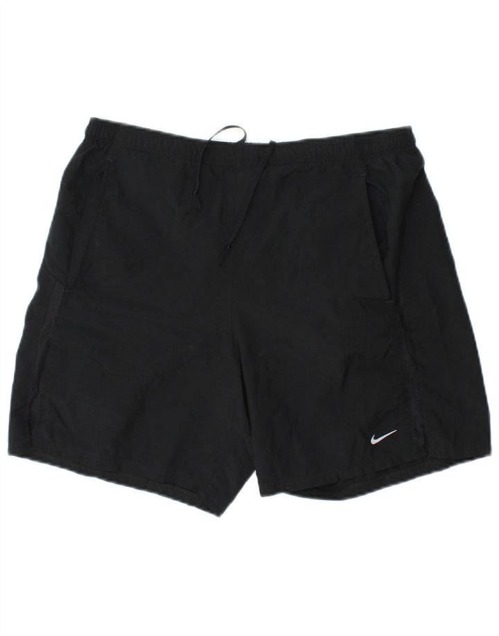 Ανδρικό αθλητικό σορτς Nike, μικρό μαύρο πολυεστέρα