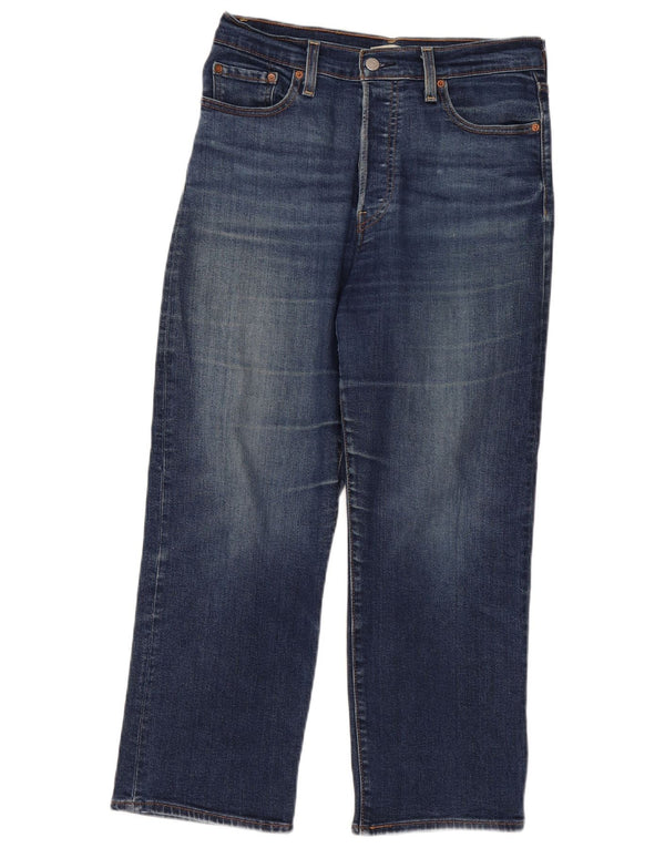 Γυναικείο τζιν με ψηλόμεσο ίσιο Levi's Ribcage W29 L26 Μπλε