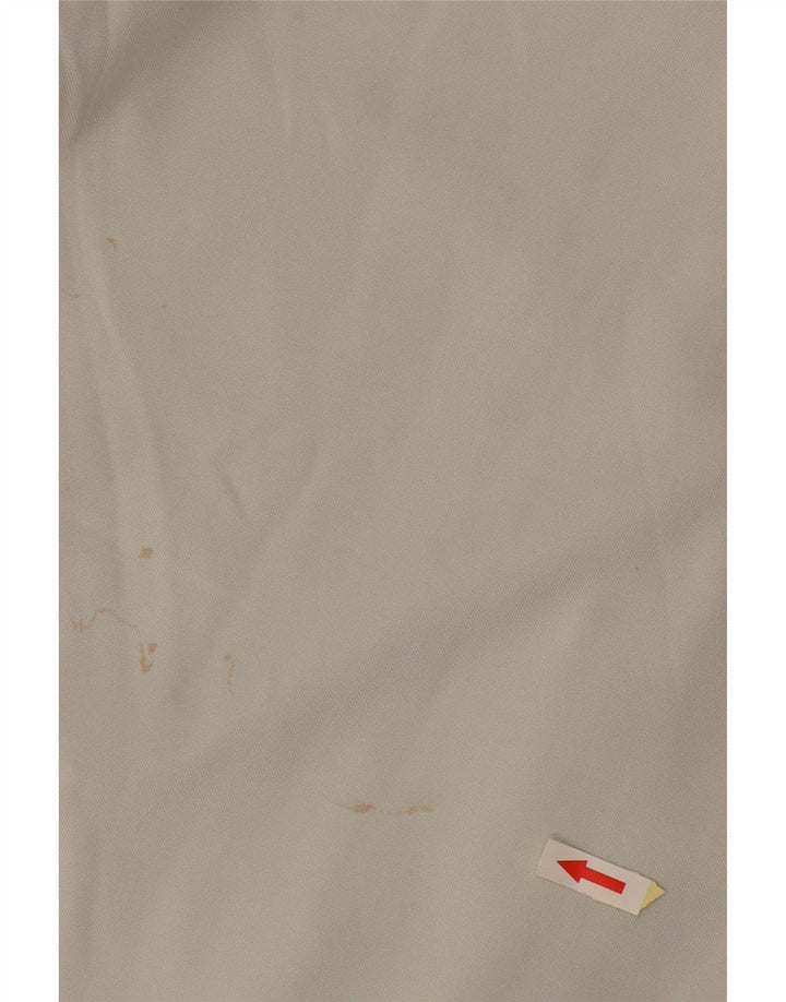 Ανδρική αθλητική φόρμα ASICS Μπουφάν μεσαίου λευκού πολυεστέρα