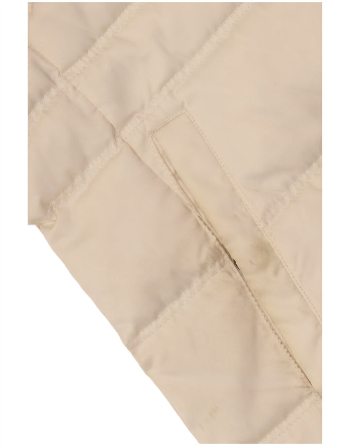 CALVIN KLEIN JEANS Γυναικείο υπερμεγέθη μπουφάν με επένδυση UK 10 Small Off White