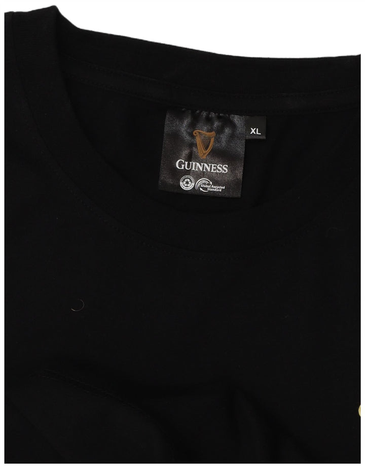 Guinness Γυναικείο T-Shirt Top UK 18 XL Μαύρο βαμβακερό