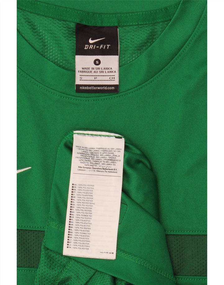 Ανδρικό T-shirt Nike Dri Fit T-shirt από μικρό πράσινο πολυεστέρα