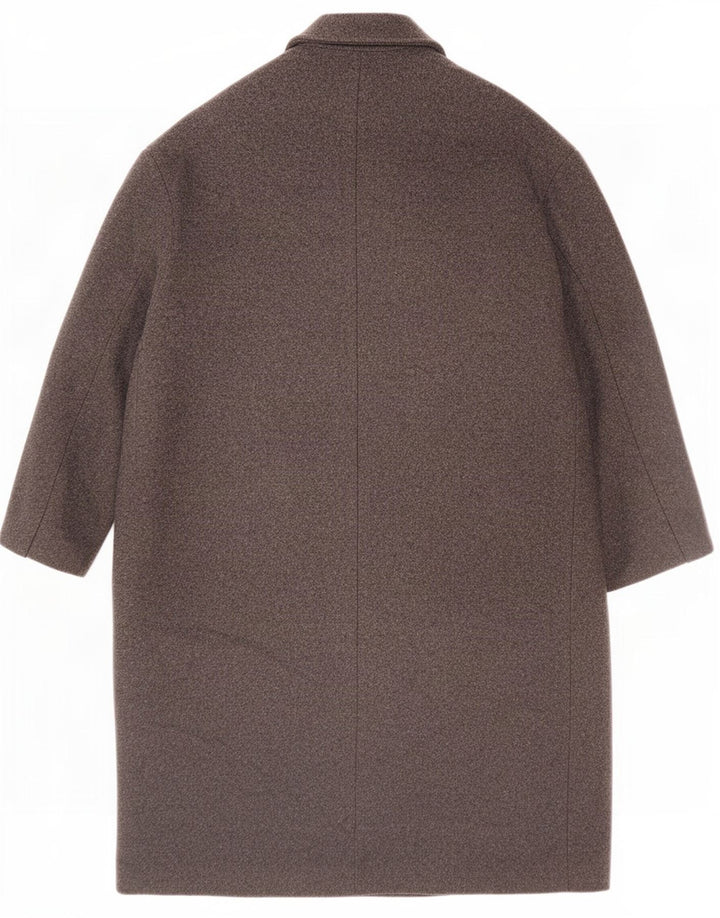 Zara Γυναικείο Παλτό με διπλό στήθος UK 14 Medium Grey Polyester